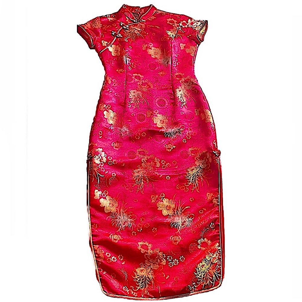 Authentic Chinese New Year Custom Made Red Dress